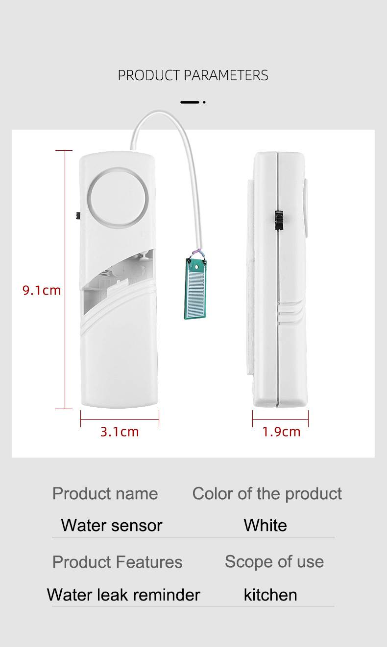 Independent sound alarm water leakage sensor (3)