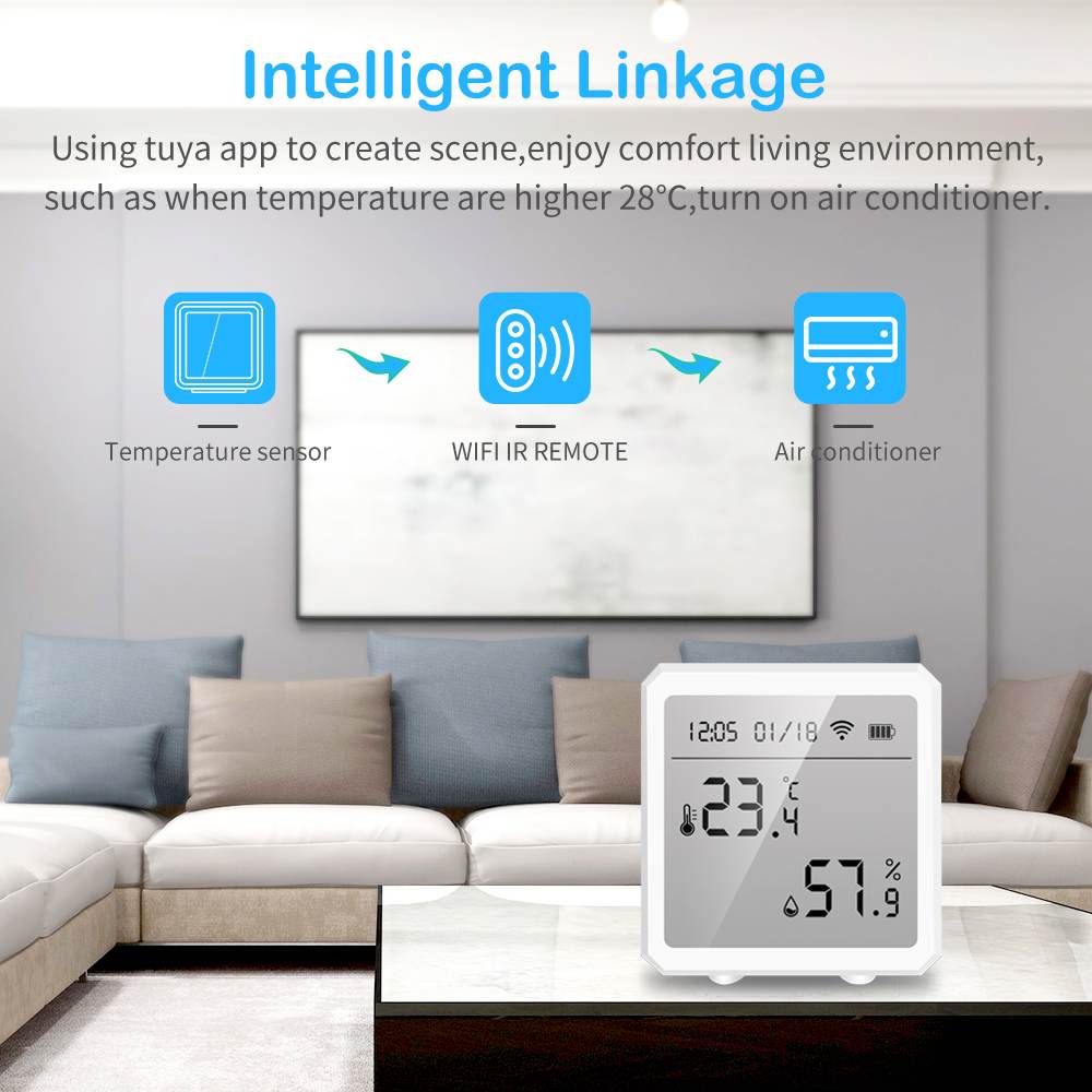 Smart Home Temperature and Humidity Sensor (5)