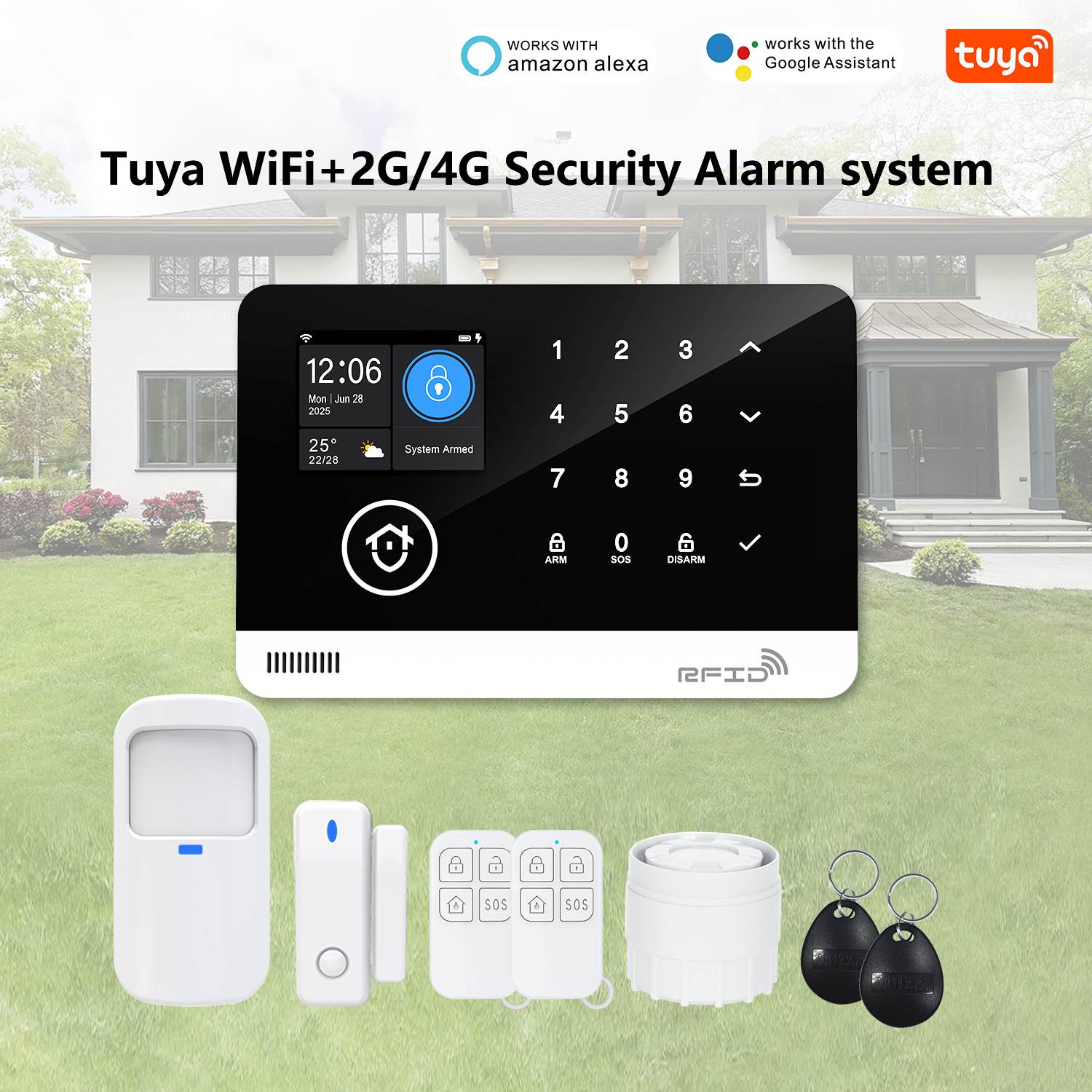 Wholesale Tuya smart alarm touch panels (1)