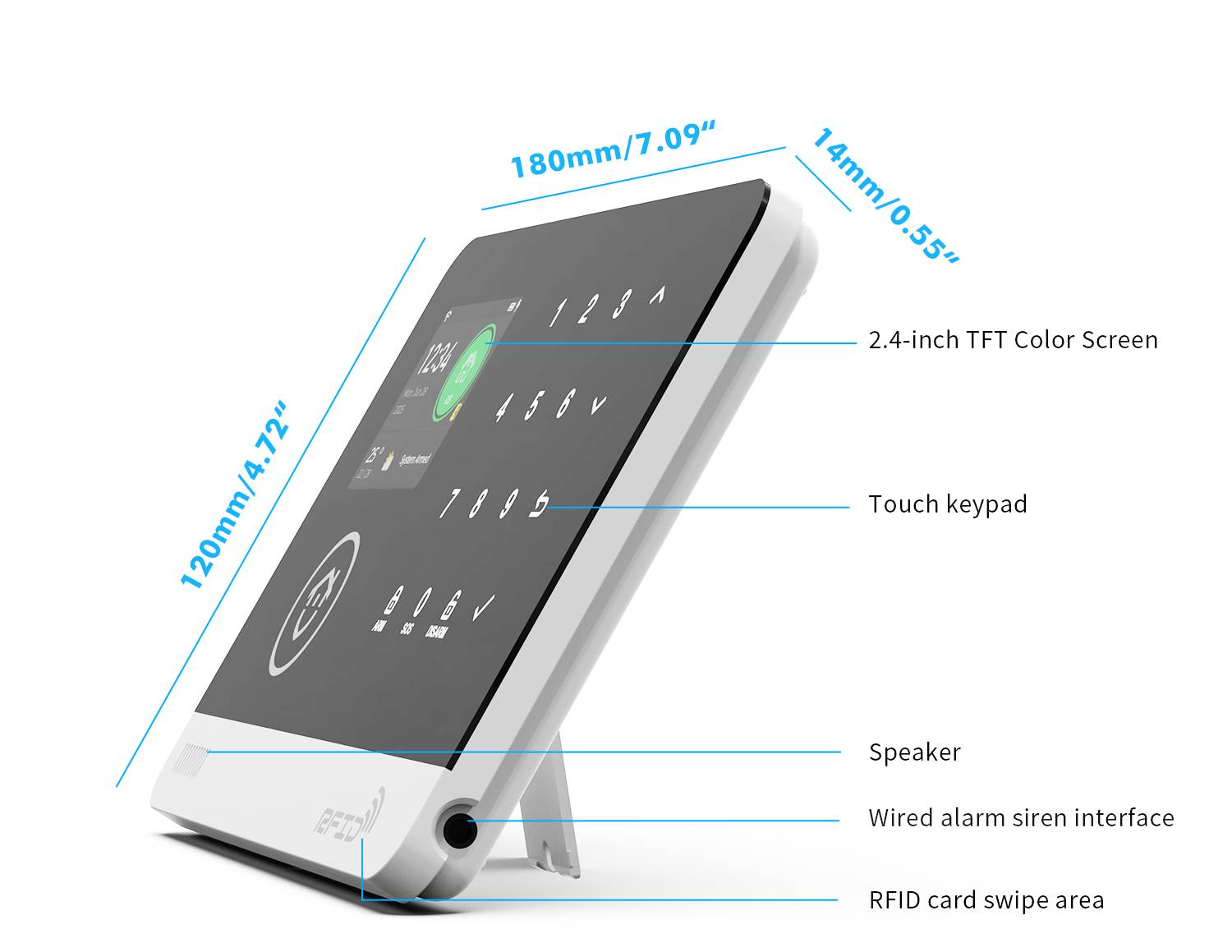 Wholesale Tuya smart alarm touch panels (8)