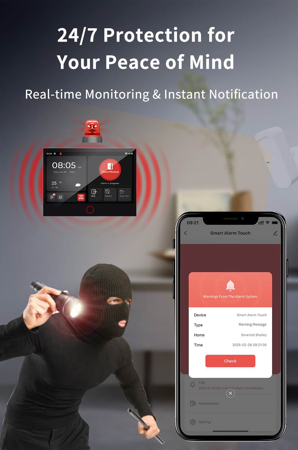 Smart home security system Tuya touch keypad (9)