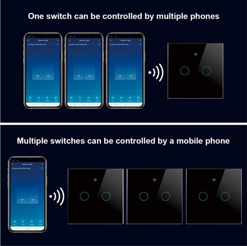 Tuya smart home control panel with app (11)
