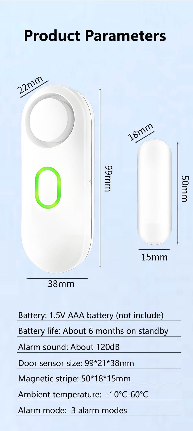 Door opening burglar alarm (6)