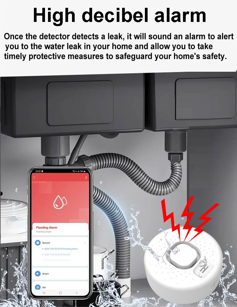 tuya wifi water leak sensor -2
