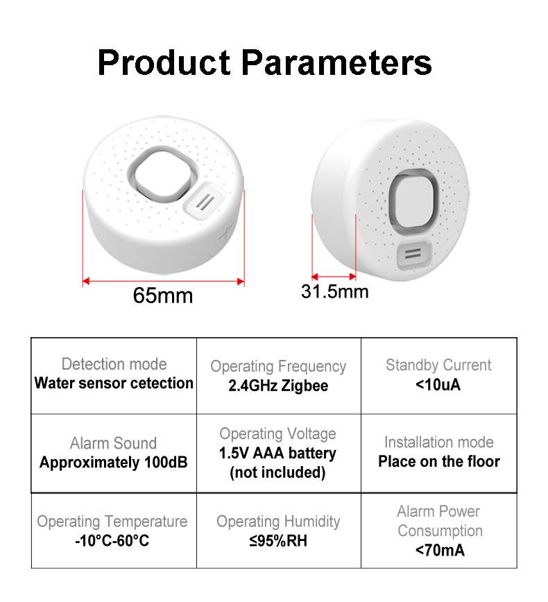 zigbee water leak sensor -9